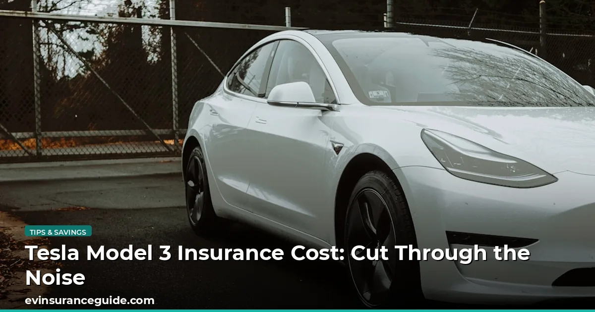 Tesla Model 3 Insurance Cost: Cut Through the Noise