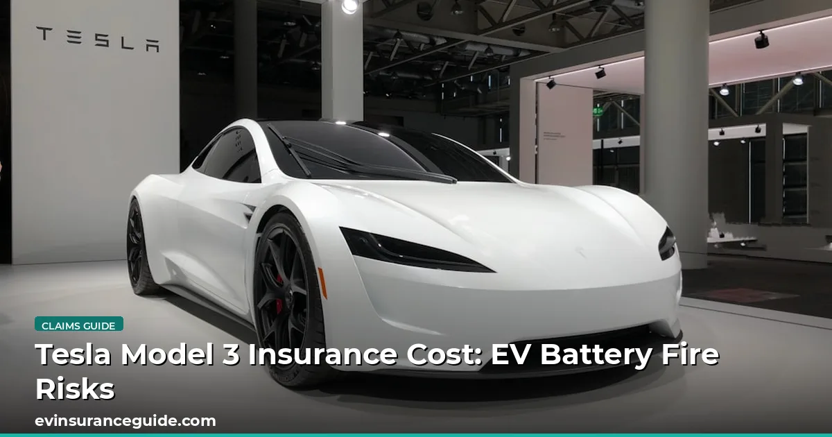 Tesla Model 3 Insurance Cost: EV Battery Fire Risks