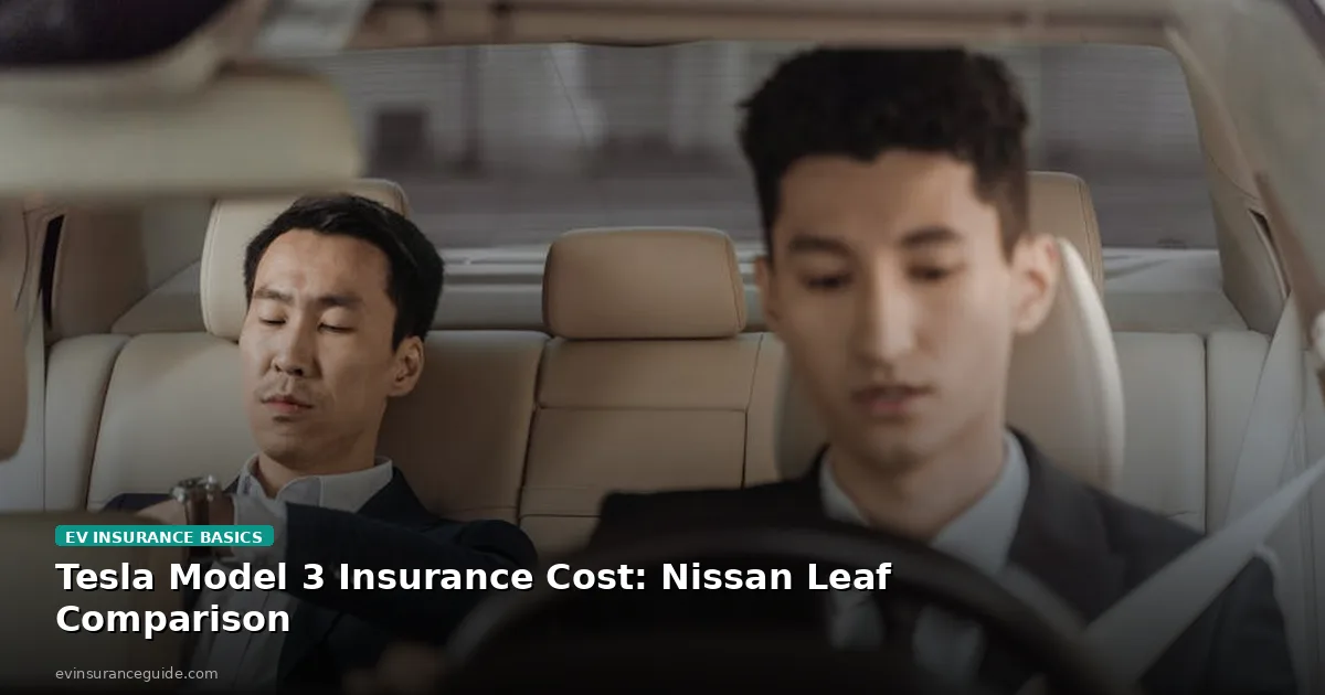 Tesla Model 3 Insurance Cost: Nissan Leaf Comparison