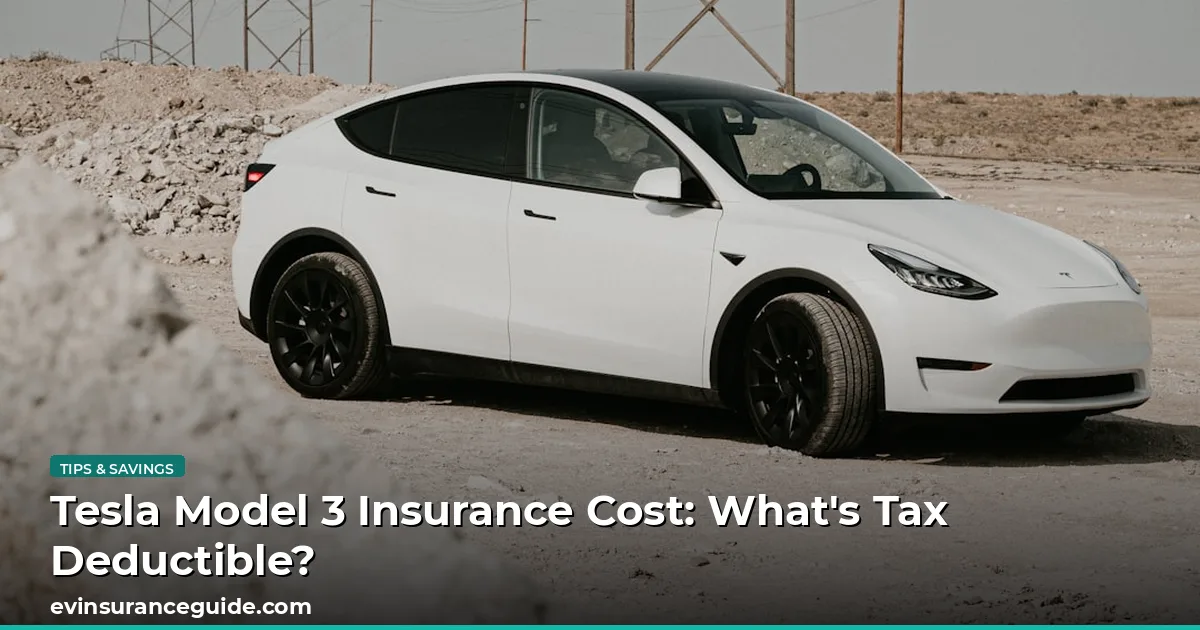 Tesla Model 3 Insurance Cost: What's Tax Deductible?