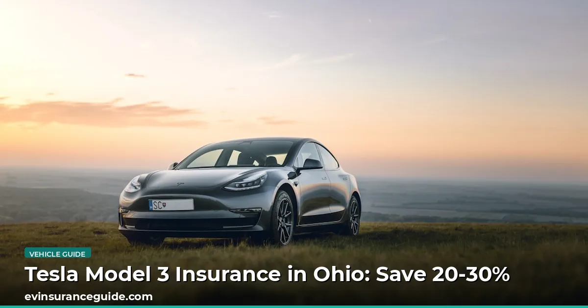Tesla Model 3 Insurance in Ohio: Save 20-30%