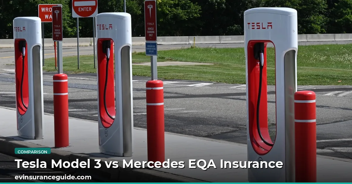 Tesla Model 3 vs Mercedes EQA Insurance