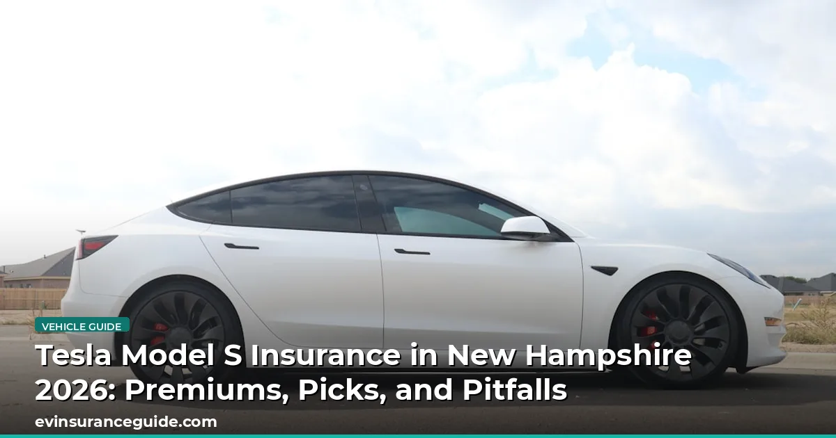 Tesla Model S Insurance in New Hampshire 2026: Premiums, Picks, and Pitfalls
