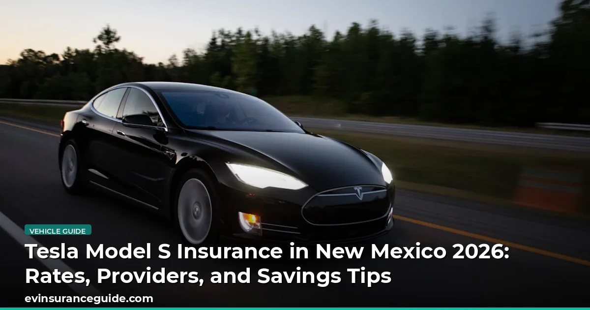 Tesla Model S Insurance in New Mexico 2026: Rates, Providers, and Savings Tips