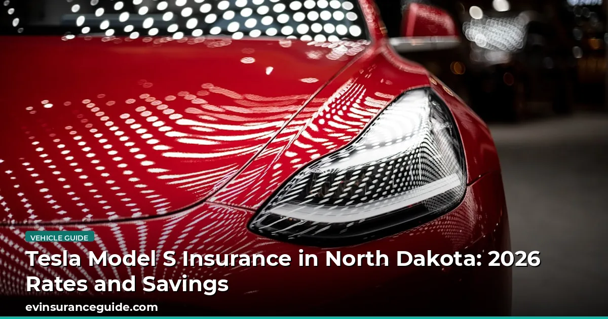 Tesla Model S Insurance in North Dakota: 2026 Rates and Savings