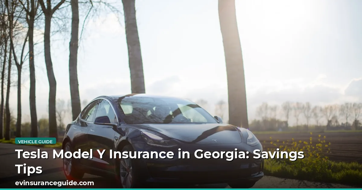 Tesla Model Y Insurance in Georgia: Savings Tips