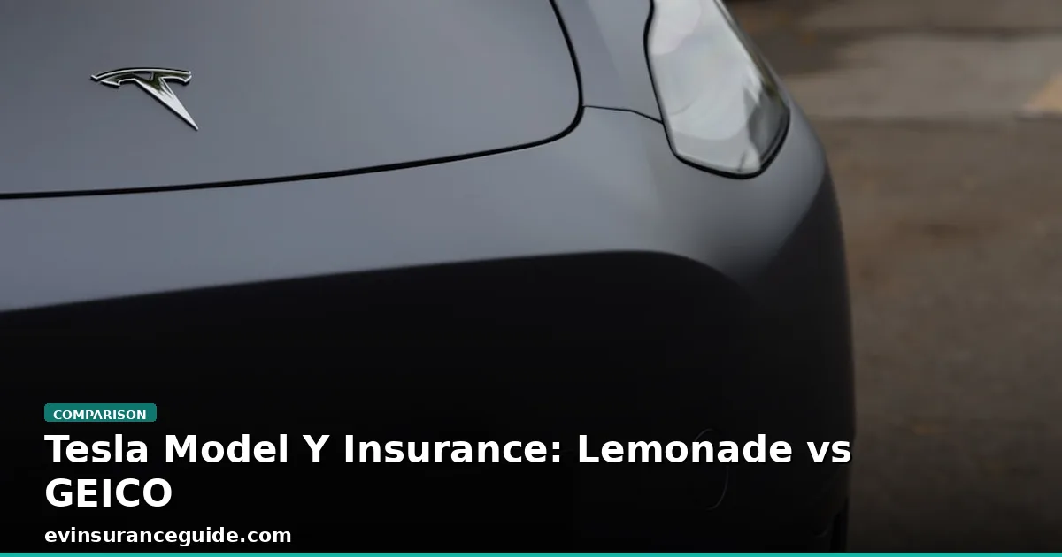 Tesla Model Y Insurance: Lemonade vs GEICO