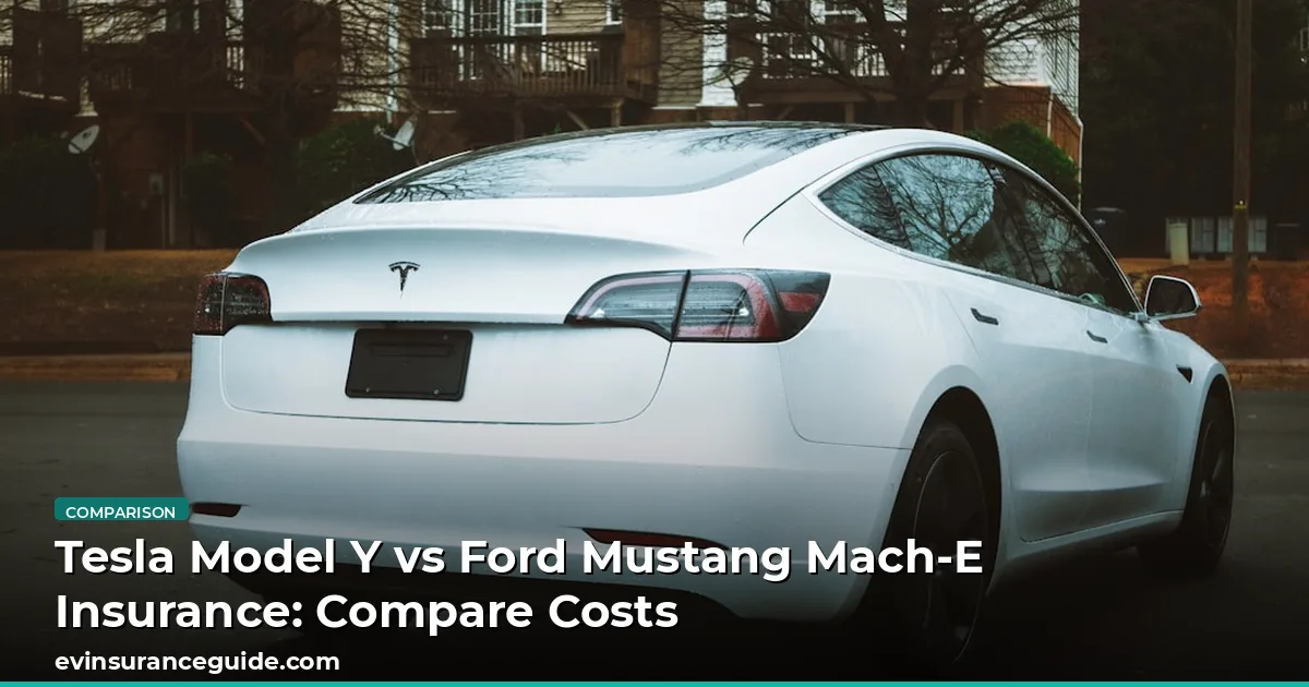 Tesla Model Y vs Ford Mustang Mach-E Insurance: Compare Costs
