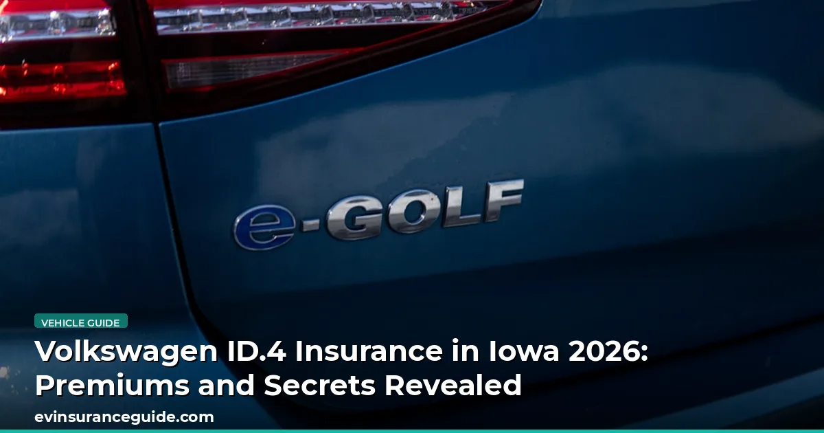 Volkswagen ID.4 Insurance in Iowa 2026: Premiums and Secrets Revealed