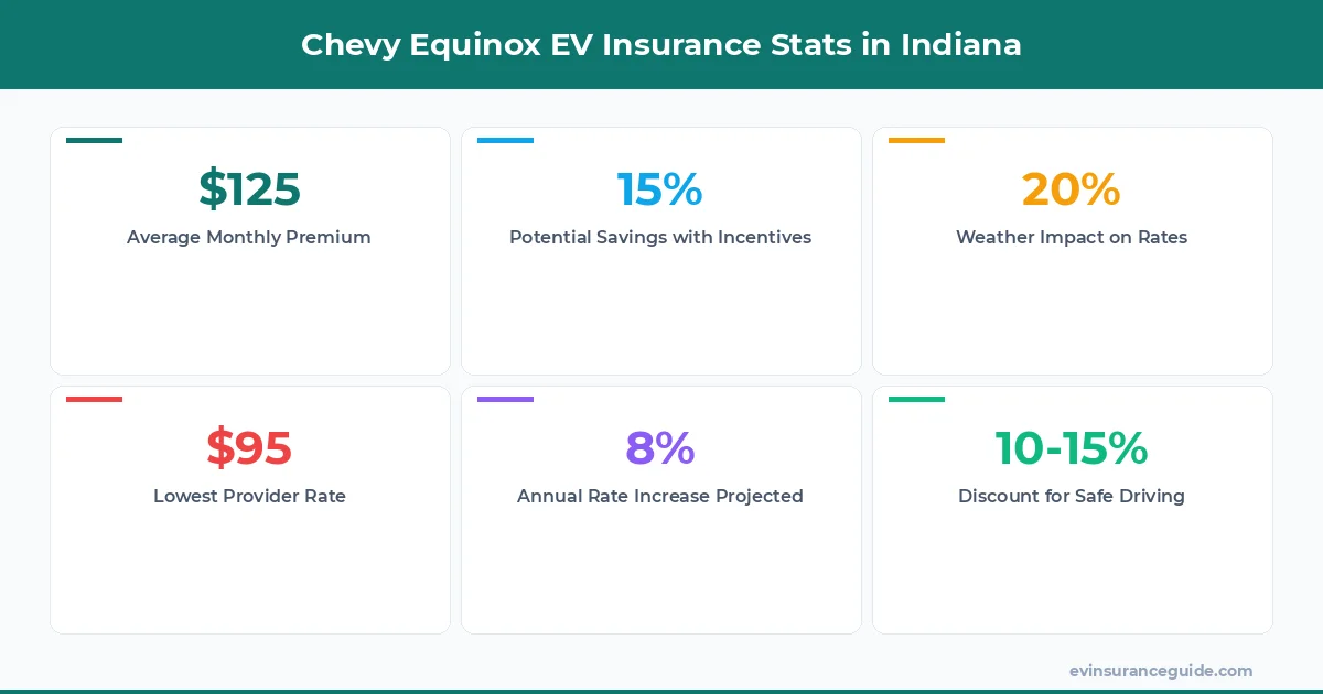 Chevy Equinox EV Insurance Stats in Indiana