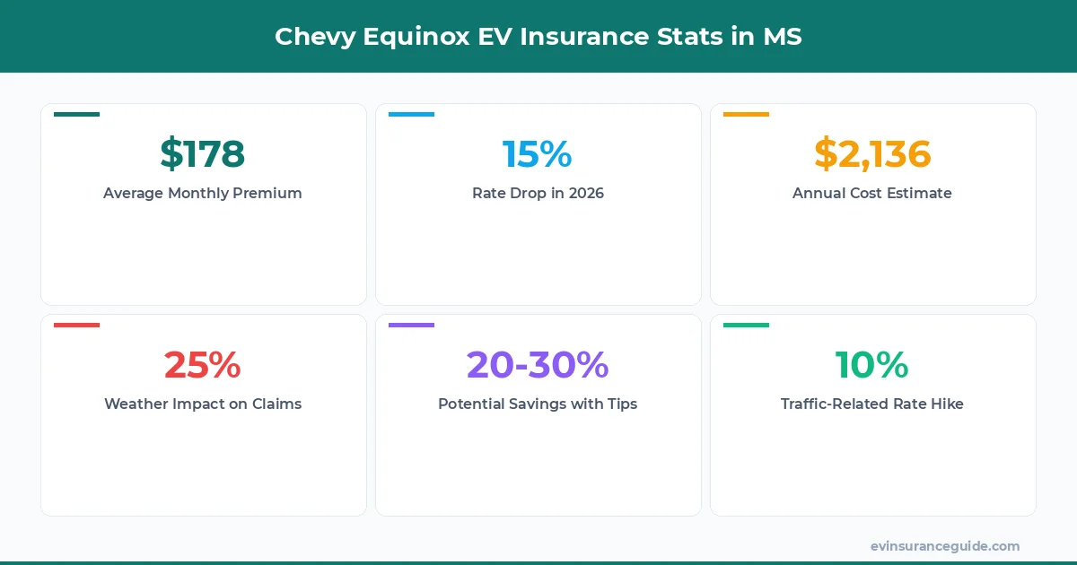 Chevy Equinox EV Insurance Stats in MS