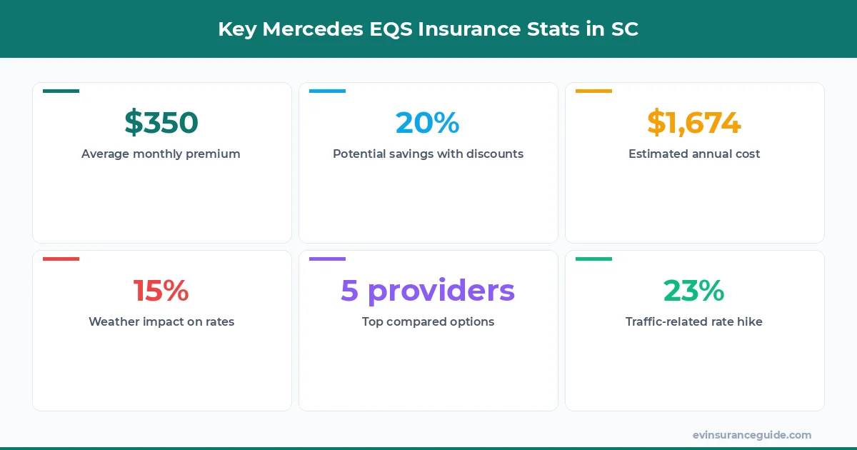 Key Mercedes EQS Insurance Stats in SC