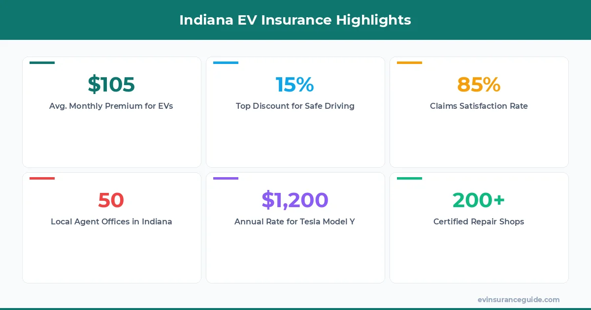 Indiana EV Insurance Highlights