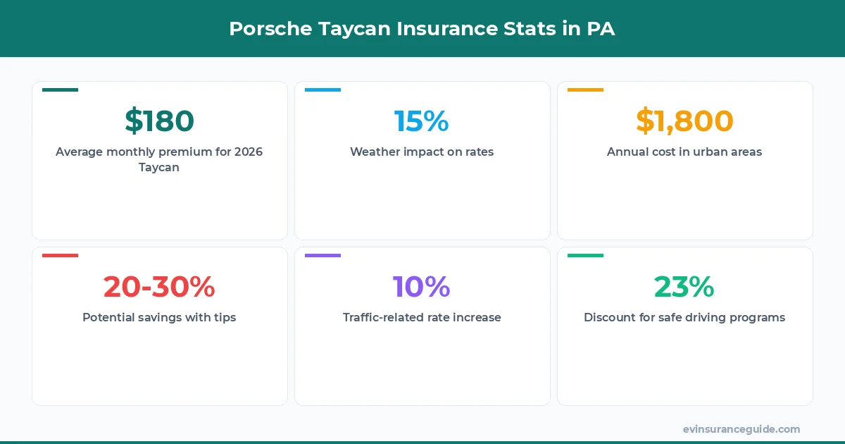 Porsche Taycan Insurance Stats in PA
