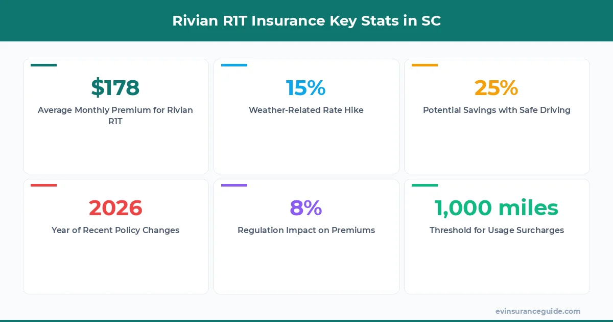 Rivian R1T Insurance Key Stats in SC