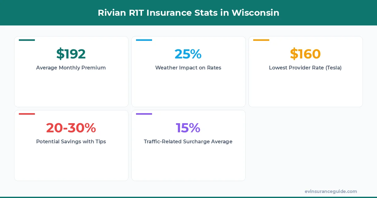 Rivian R1T Insurance Stats in Wisconsin