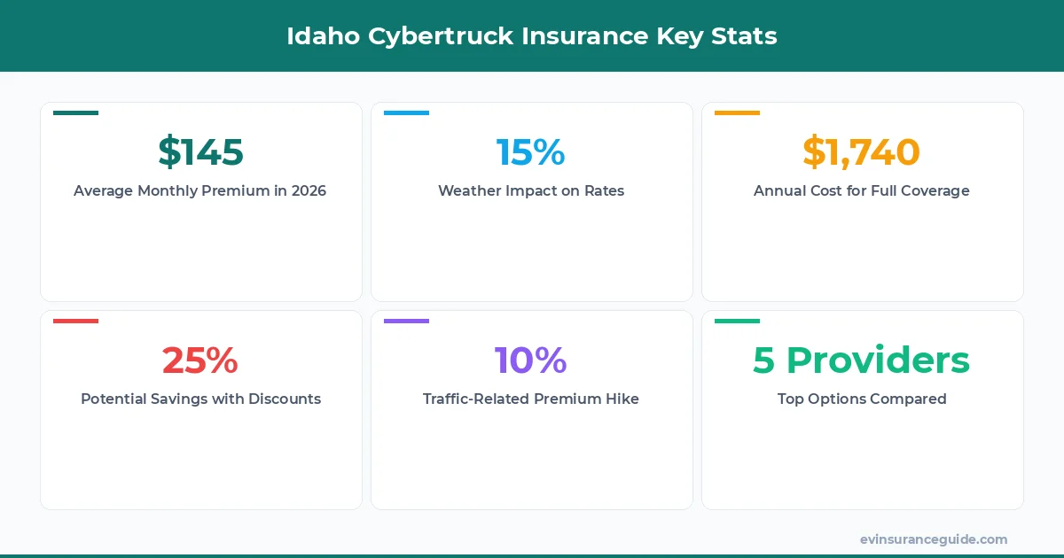 Idaho Cybertruck Insurance Key Stats