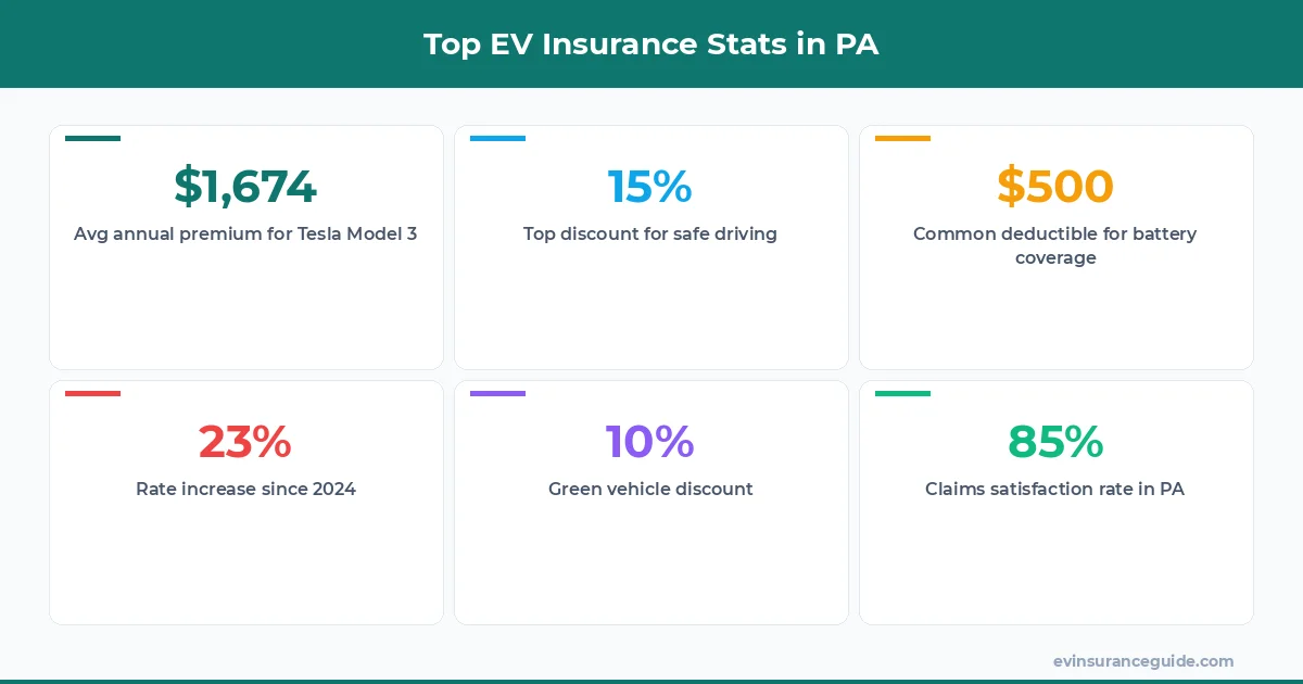 Top EV Insurance Stats in PA