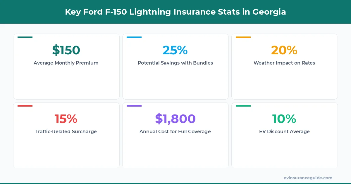 Key Ford F-150 Lightning Insurance Stats in Georgia