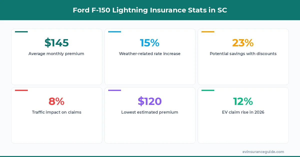 Ford F-150 Lightning Insurance Stats in SC