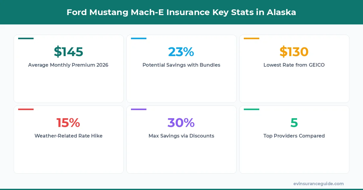Ford Mustang Mach-E Insurance Key Stats in Alaska