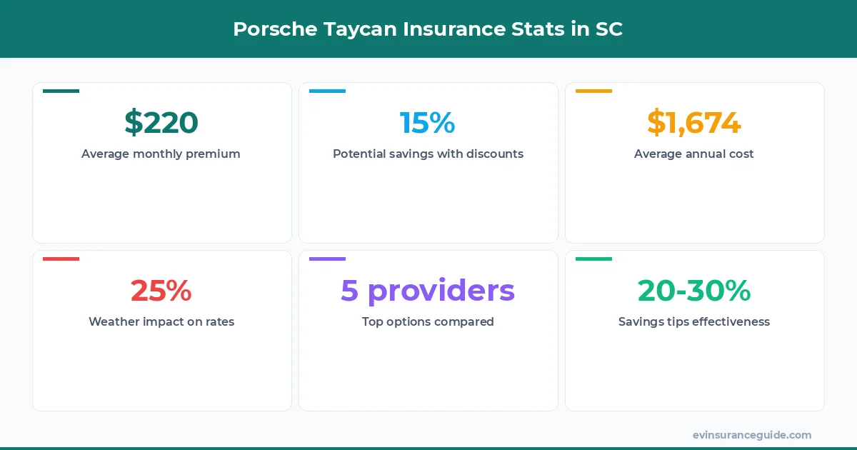 Porsche Taycan Insurance Stats in SC