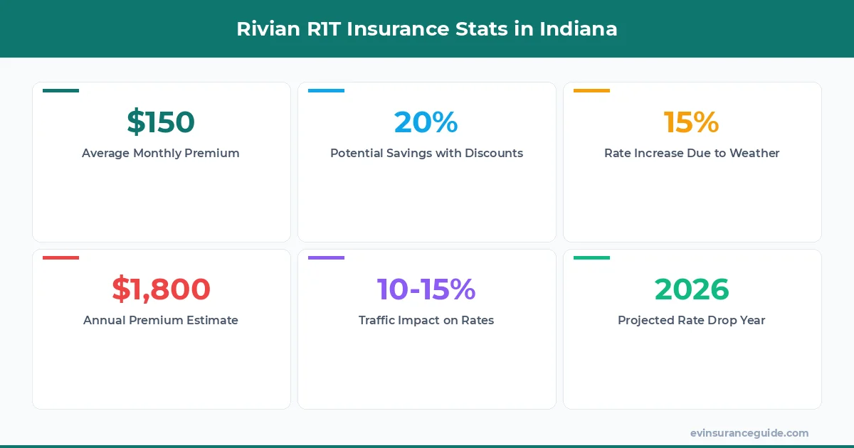 Rivian R1T Insurance Stats in Indiana