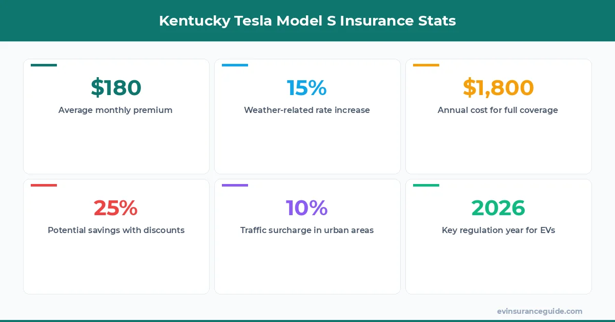 Kentucky Tesla Model S Insurance Stats