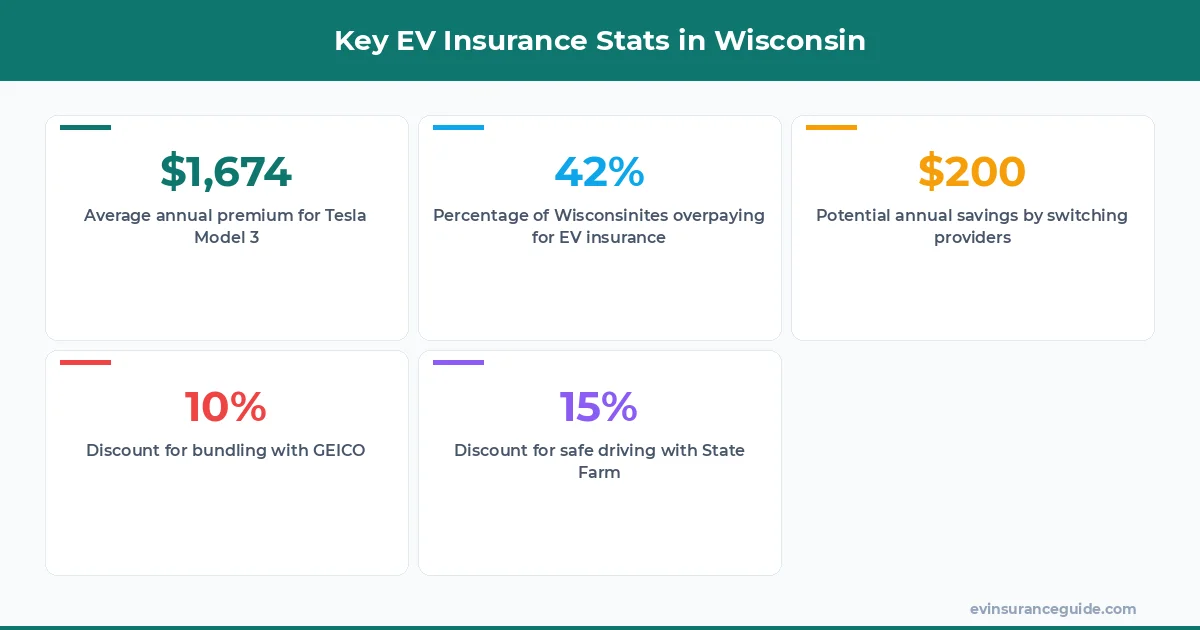 Key EV Insurance Stats in Wisconsin