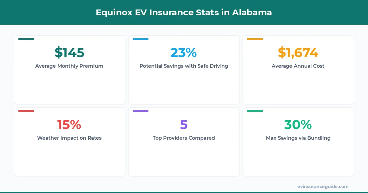 Equinox EV Insurance Stats in Alabama
