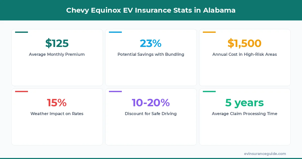 Chevy Equinox EV Insurance Stats in Alabama