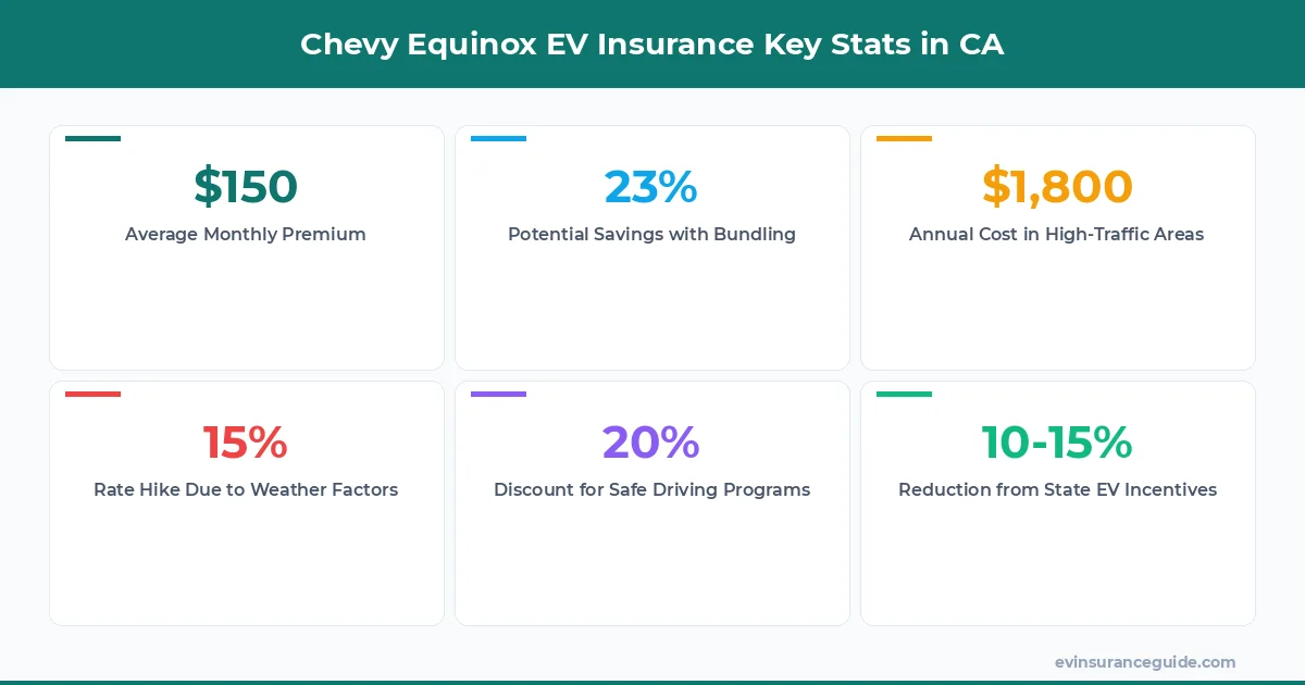 Chevy Equinox EV Insurance Key Stats in CA
