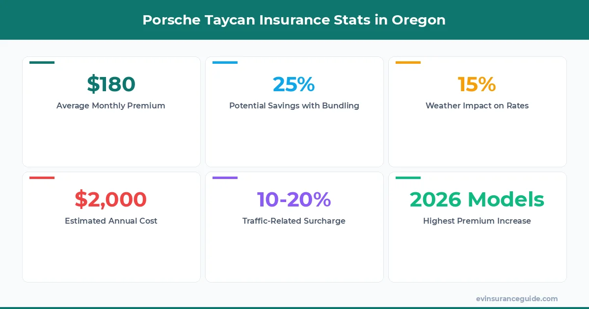 Porsche Taycan Insurance Stats in Oregon