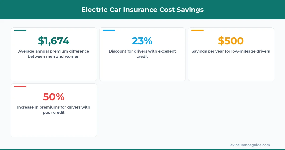 Electric Car Insurance Cost Savings
