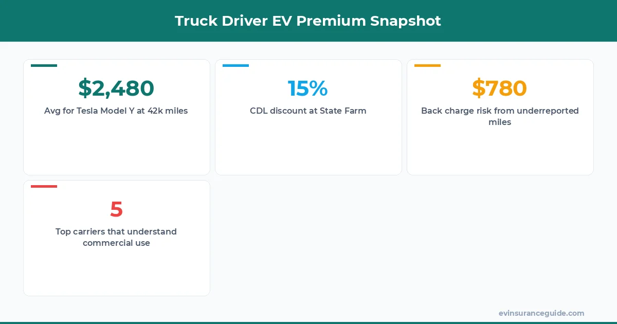 Truck Driver EV Premium Snapshot