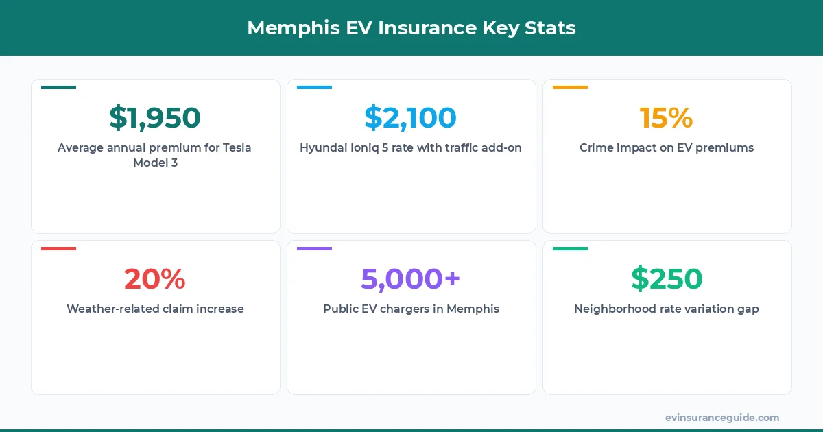 Memphis EV Insurance Key Stats