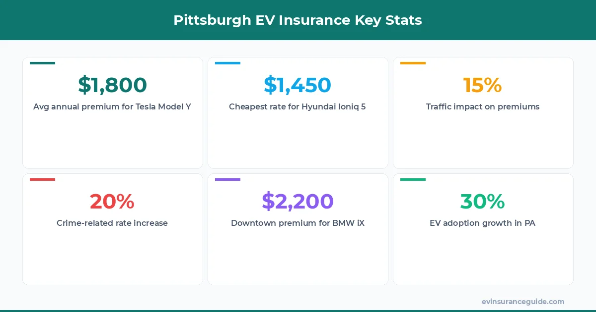 Pittsburgh EV Insurance Key Stats