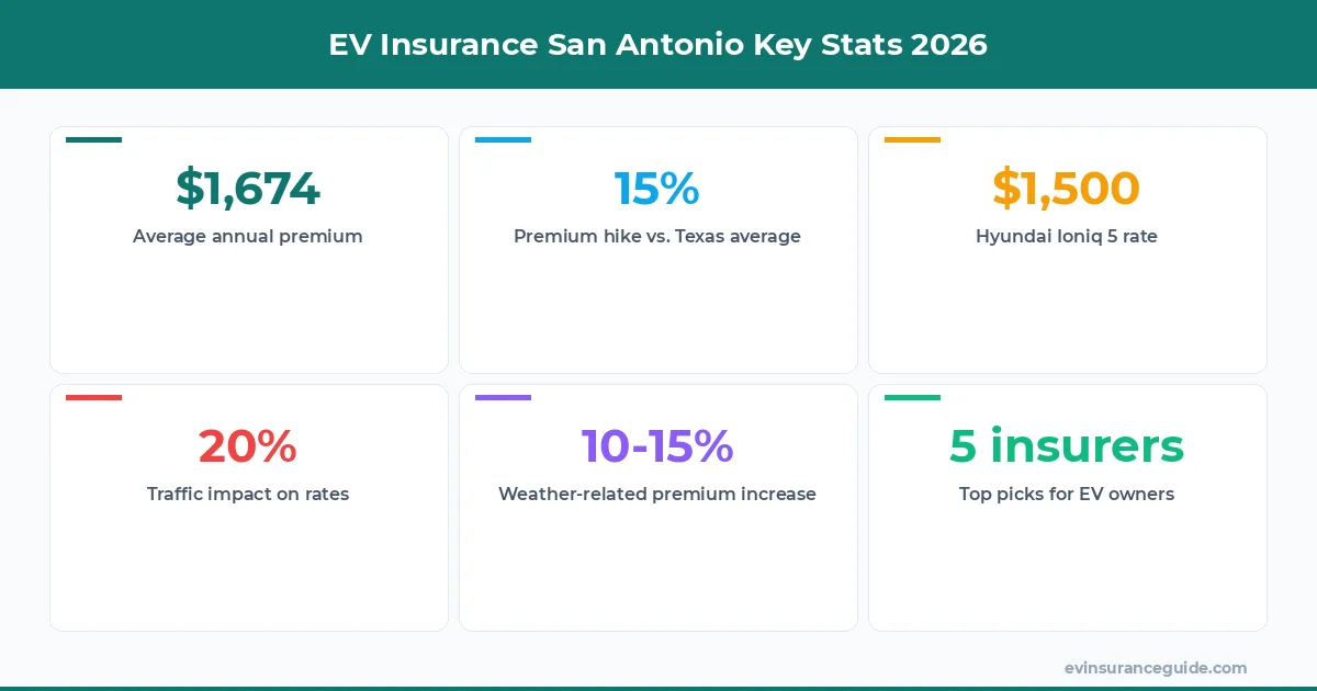 EV Insurance San Antonio Key Stats 2026