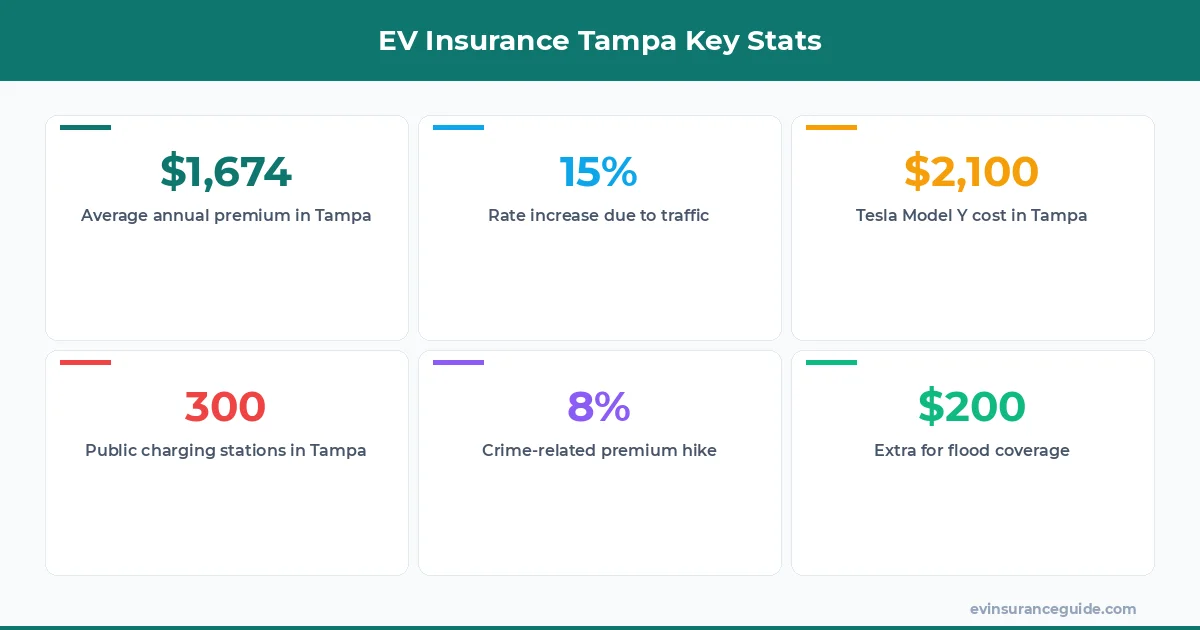 EV Insurance Tampa Key Stats