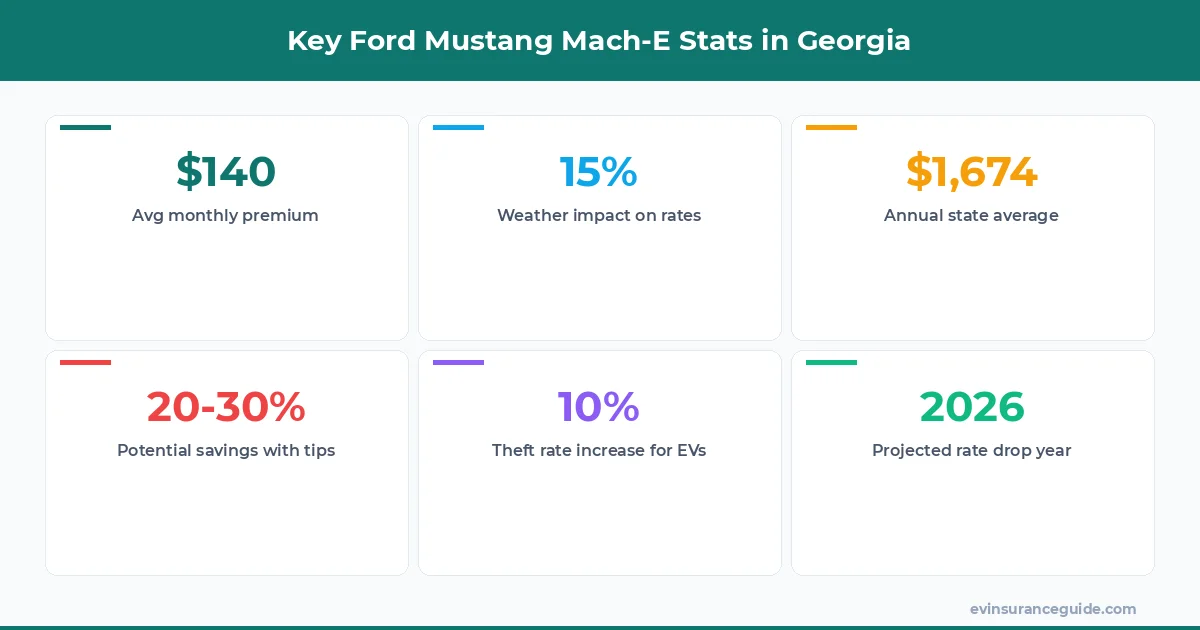 Key Ford Mustang Mach-E Stats in Georgia