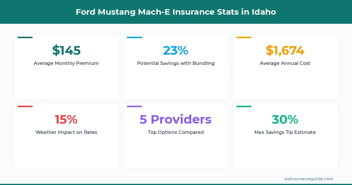 Ford Mustang Mach-E Insurance Stats in Idaho