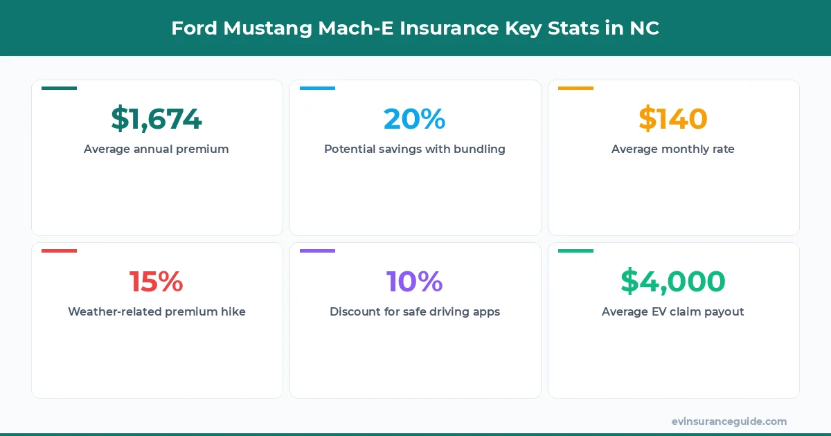 Ford Mustang Mach-E Insurance Key Stats in NC