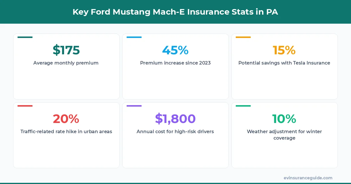 Key Ford Mustang Mach-E Insurance Stats in PA