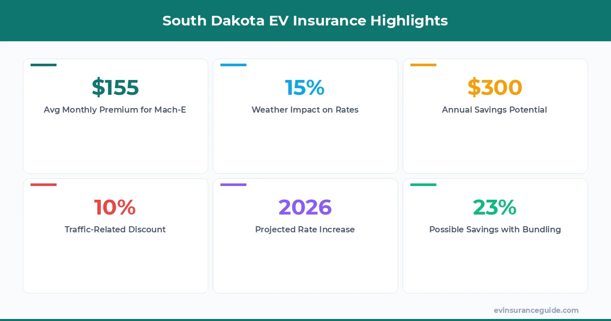 South Dakota EV Insurance Highlights