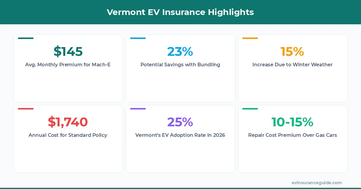 Vermont EV Insurance Highlights