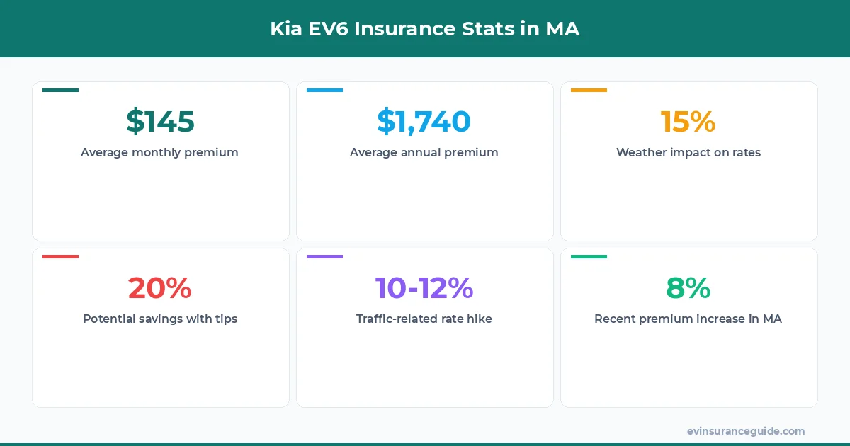 Kia EV6 Insurance Stats in MA