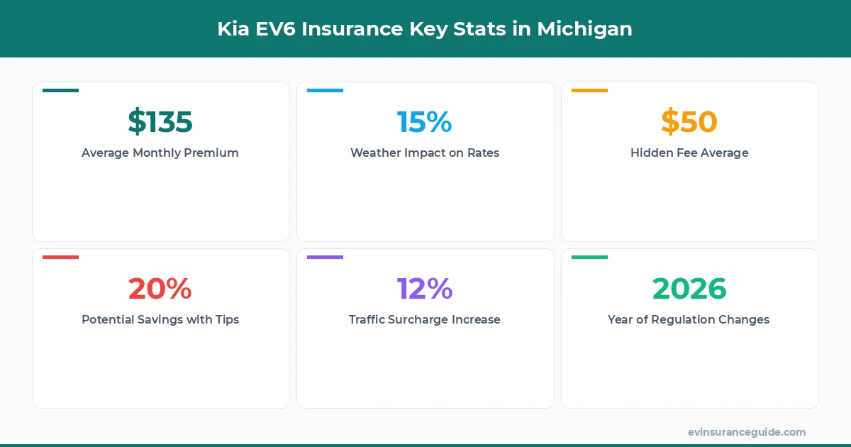 Kia EV6 Insurance Key Stats in Michigan