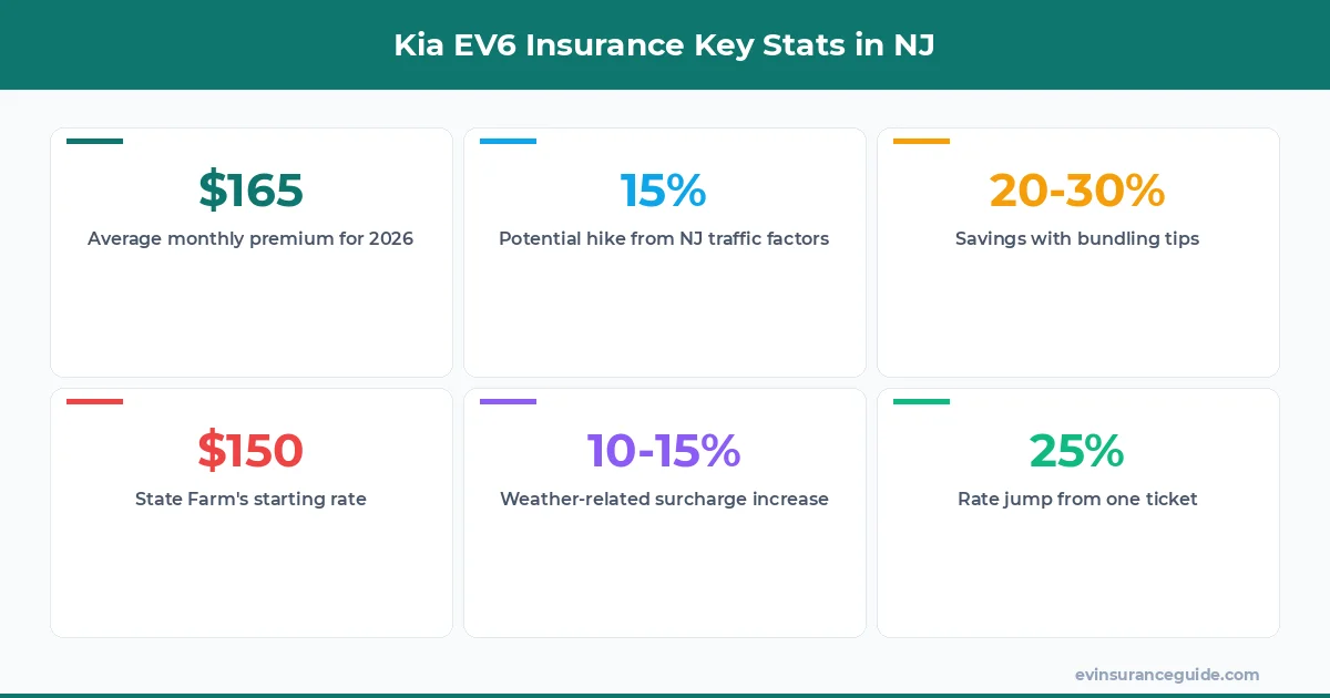 Kia EV6 Insurance Key Stats in NJ