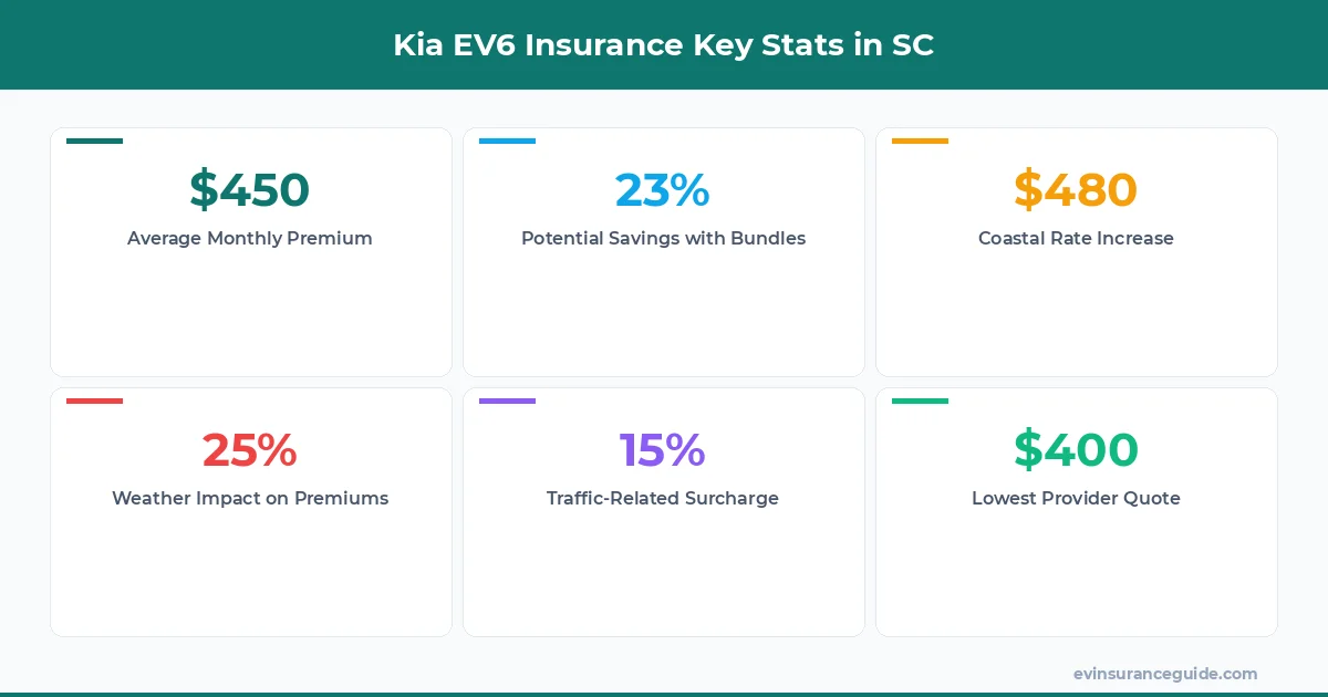 Kia EV6 Insurance Key Stats in SC