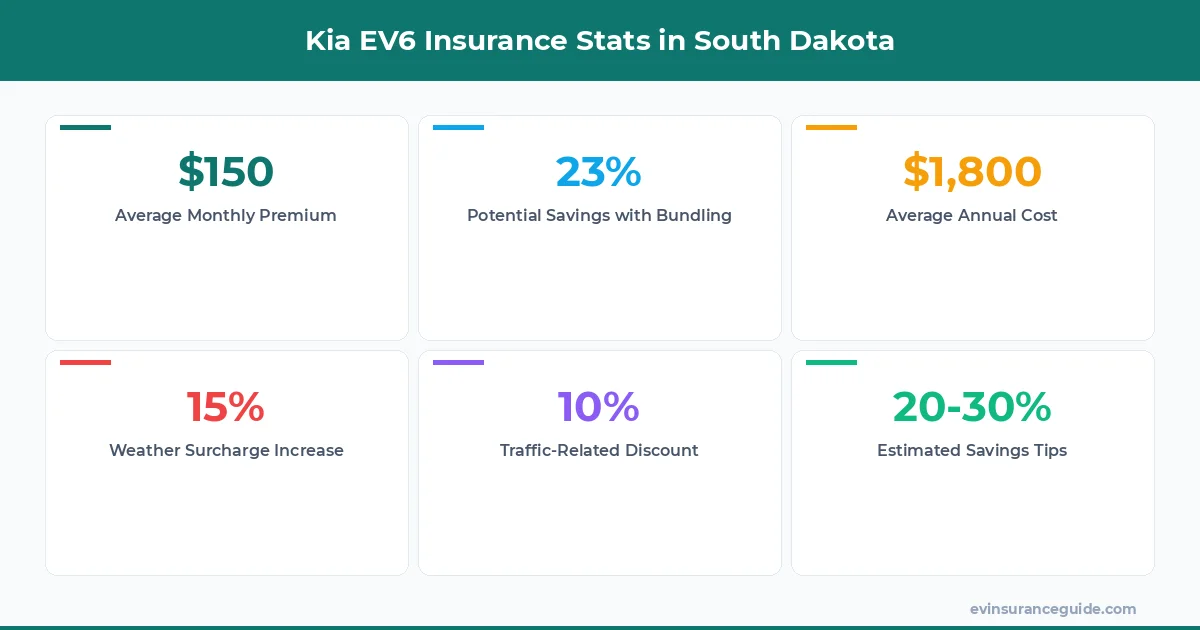 Kia EV6 Insurance Stats in South Dakota